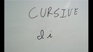 Cursive Letter I