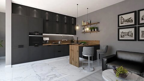 Modern kitchen designs - Graphite kitchen design🖤