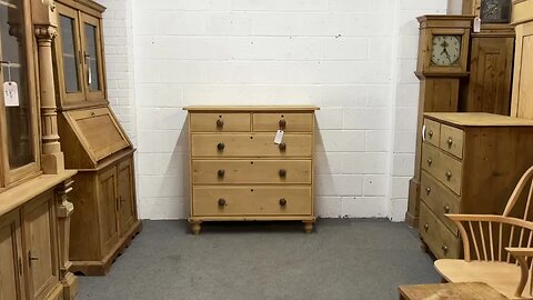Very Large Victorian Pine 2 Over 3 Chest Of Drawers (W4654D) @PinefindersCoUk