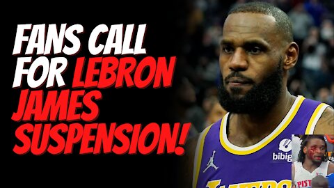 Fans Call For LeBron James Suspension After He Elbowed Pistons Center Isaiah Stewart In The Face!