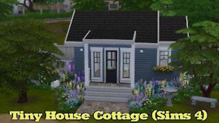 Tiny House Cottage Speed Build (Sims 4)