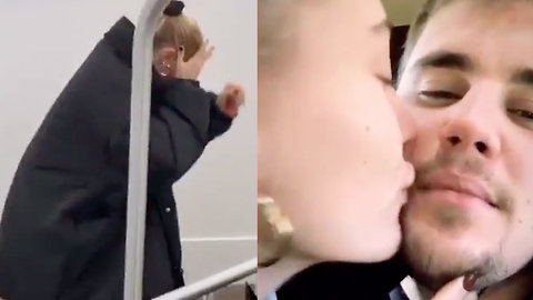 Justin Bieber Gets Hailey To Kiss Him After Scaring The Daylights Out Of Her During Prank!