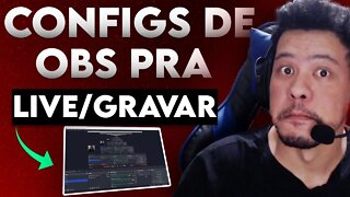 Configurando OBS pra live e gravação