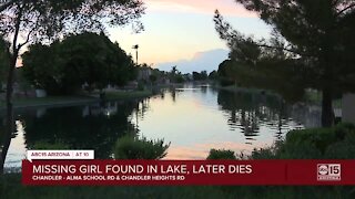Missing girl dies after found in Chandler lake