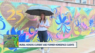 Mural honors past and present clients at Home Space in Buffalo