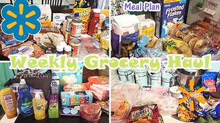 Walmart Haul | Aldi Haul | Family of 5 | Meal plan | Budget spending| February 2024