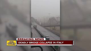 Bridge collapse in Italy: Several people dead