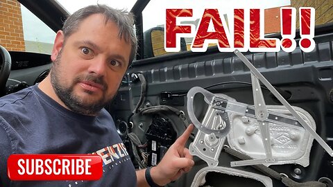 I SHOULDN’T HAVE STARTED THIS TODAY! | Window Regulator FAIL!!