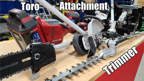 First Look Toro 60V Attachment Capable String Trimmer, Stick Edger, Hedge Trim, Pole Saw, Cultivator