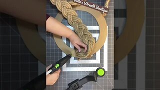 How to Make a Rope Wreath | DIY Wreath #Shorts #julieswreathboutique