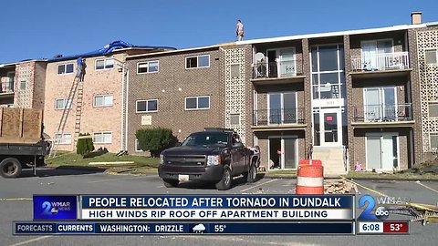 People relocated after tornado in Dundalk