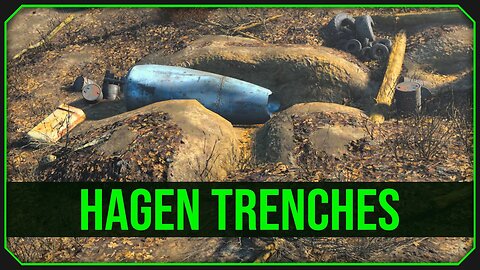 Hagen Trenches in Fallout 4 - Finding An Old Warzone!