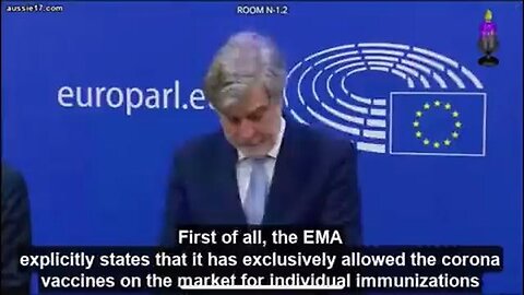 EU parliment: The "VAX" was not authorised for mass vaccination - only individual imunizations