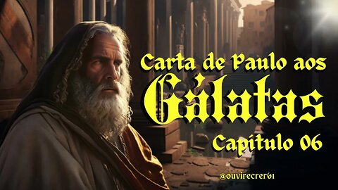 Gálatas 6 (Bíblia Sagrada) #54 Com legenda @ouvirecrer61 [Resumo do capítulo na descrição].