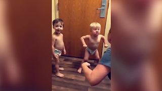 Toddler Boy Does Hulk Impersonation