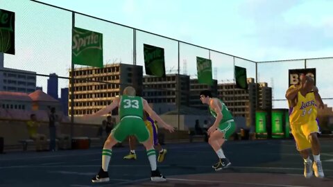 2 on 2: SHAQ and Kobe vs Larry Bird and Kevin McHale