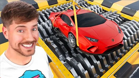 Lamborghini vs world's largest shredder who win?