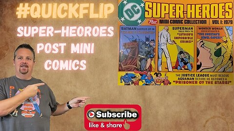 DC Super-Heroes Post Cereal Mini Comic Collection Vol.1 1979 #QuickFlip Comic Review #shorts