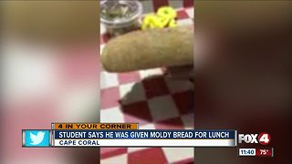 Mom speaks out after son served moldy bread at school