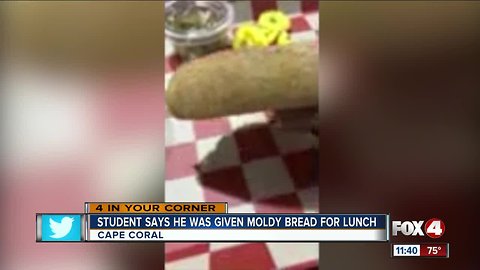 Mom speaks out after son served moldy bread at school