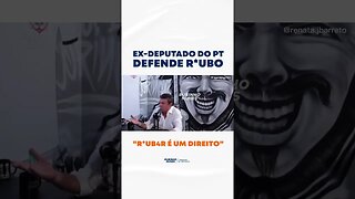 Para um ex-deputado do PT, roubar é um direito. Sem comentários pra isso. #shorts #policia #lula