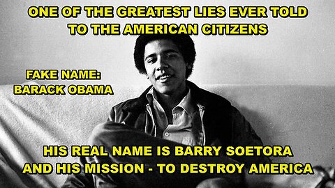 Fake Name Barack Obama - TRAITORS - Destroy America - 6/21/24..