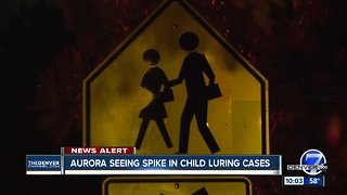 Warning from Aurora police about spike in reported child luring cases