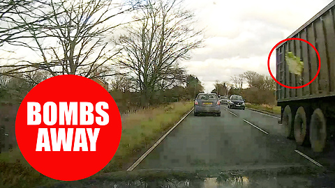 Shocking dash-cam footage shows BMW windscreen being smashed by flying CABBAGE