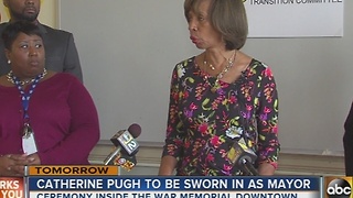 Catherine Pugh to be sworn in as Baltimore mayor