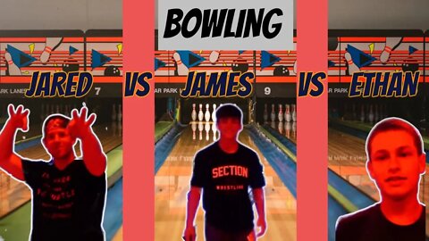 EPIC BOWLING MATCHUP With Jared, James, and Ethan Game 1 | Hilarious Clips+A Lot of STRIKES