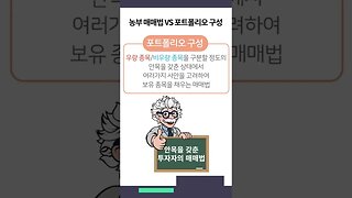 #Shorts 농부매매법 출구전략 및 포트폴리오 구성과의 차이점을 알아보자