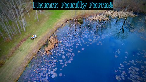 Checking trail cams at the Hamm Family Farm!