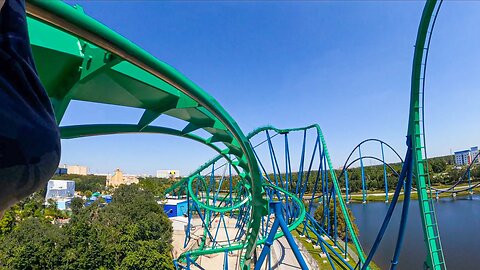 [POV] Kraken Roller Coaster - SeaWorld Orlando | GoPro MAX Mod Lens