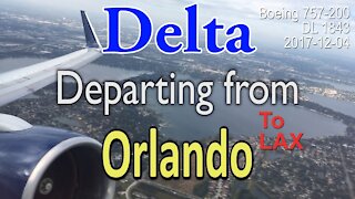 [Rare] Delta Boeing 757-200 taking off from Orlando #DL1843