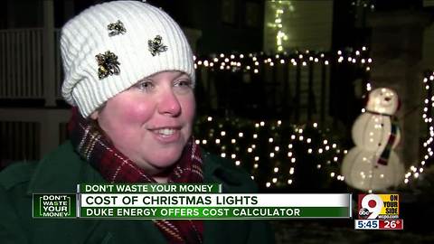 Duke calculator shows cost of Christmas lights