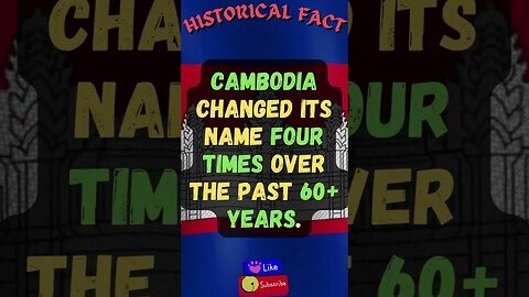 🕵️‍♂️Uncovering a Fact of History!! #shortsfact #historicalfacts #historyfacts #cambodia #name