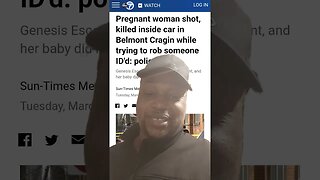 Pregnant woman shot while trying to rob somebody Smh.