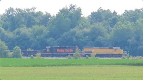 Wheeling & Lake Erie Mixed Freight Train From Sterling, Ohio July 3, 2021