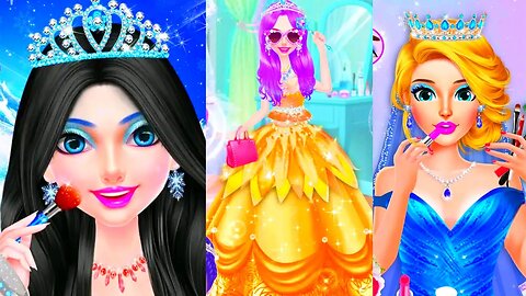 Ice princess salon makeover/princess/makeover/makeup salon/girl games/new game 2023 @TLPLAYZYT
