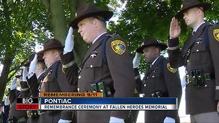 Rememberance ceremony at Fallen Heroes Memorial