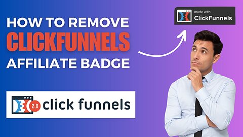 How to Remove Clickfunnels Affiliate Badge from Landing Page / Sales Page