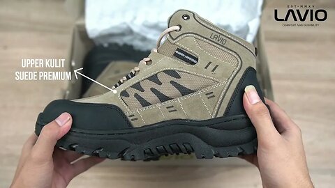 Lavio Sepatu Pria Wanita Unisex Safety Boots High Premium Quality Axel Booster Mood Hiking Proyek