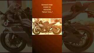 Kawasaki Ninja ZX-6R Sportbike SPEEDEMONZX636 "HOPE YOU FELT LIKE A MILLION BUCKS TODAY..."