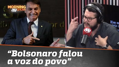 Bernardo Küster explica fenômeno Bolsonaro: “Ele falou a voz do povo”