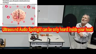 Ultrasound Audio Spotlight can be only heard inside your head