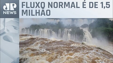 Vazão das Cataratas do Iguaçu atinge 9 milhões de litros de água por segundo