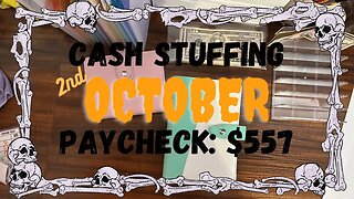 2nd Cash Stuffing for October 2023|budgeting|Christmas shopping