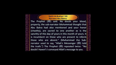 English Series - Sahih Al Bukhari # 105 - Book 3 (Book of Knowledge) - Hadith 47 #shorts