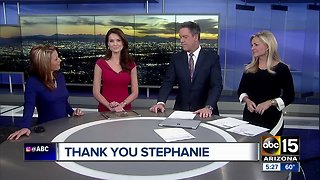 Thank you! Stephanie Hockridge marks last day at ABC15