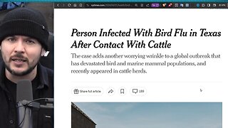 Bird Flu INFECTED HUMAN, Black Swan Bird Flu Pandemic Could Threaten Election With NEW LOCKDOWNS